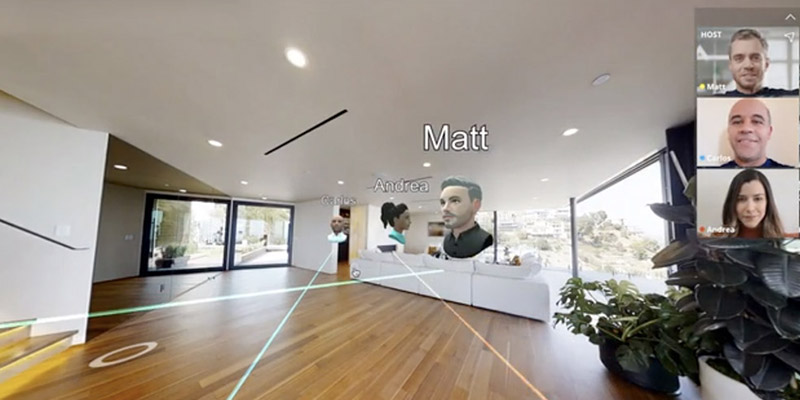Video conferencing within the digital twin